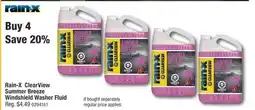 PartSource Rain-X ClearView Summer Breeze Windshield Washer Fluid offer