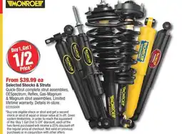 PartSource Monroe Selected Shocks & Struts offer