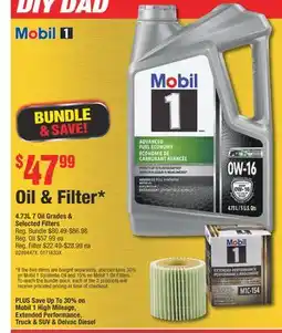 PartSource Mobil 1 Oil Grades & Selected Filters offer