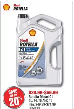 PartSource Shell Rotella Diesel Oil offer