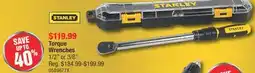 PartSource Stanley Torque Wrenches offer
