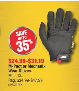 PartSource M-Pact or Mechanix Wear Gloves offer