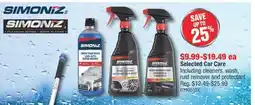 PartSource SIMONIZ Selected Car Care offer