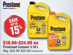 PartSource Prestone Premixed Coolant 3.78 L offer