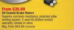 PartSource Brembo UV Coated Brake Rotors offer