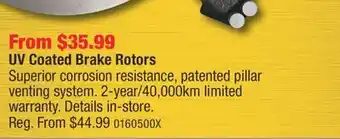 PartSource Brembo UV Coated Brake Rotors offer