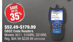 PartSource OBD2 Code Readers offer