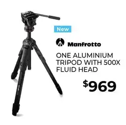 Gosselin Photo Manfroto ONE Aluminium tripod with 500x fluid head offer