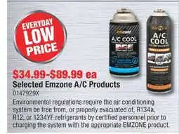 PartSource Selected Emzone A/C Products offer