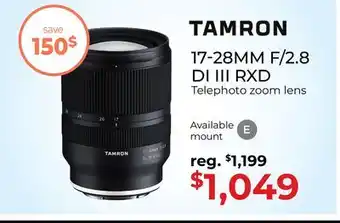 Gosselin Photo Tamron 17-28mm f/2.8 Di III RXD offer