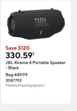 Staples JBL Xtreme 4 Portable Speaker - Black offer