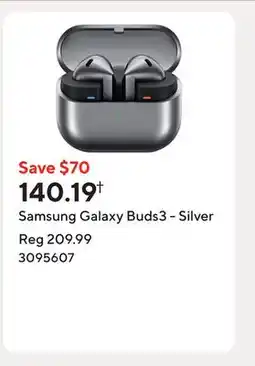Staples Samsung Galaxy Buds3 - Silver offer