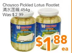 Ample Food Market Choysco Pickled Lotus Rootlet offer