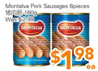 Ample Food Market Montalva Pork Sausages 6 pieces offer