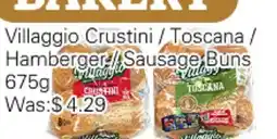 Ample Food Market Villaggio Crustini / Toscana / Hamberger / Sausage Buns offer