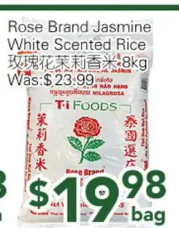 Ample Food Market Rose Brand Jasmine White Scented Rice offer