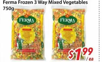 Bestco Food Mart Ferma Frozen 3 Way Mixed Vegetables offer