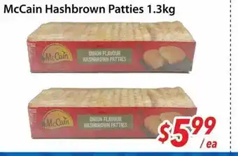 Bestco Food Mart McCain Hashbrown Patties offer