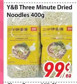 Bestco Food Mart Y&B Three Minute Dried Noodles offer
