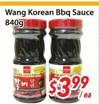 Bestco Food Mart Wang korean Bbq sauce offer