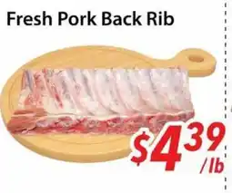 Bestco Food Mart Fresh pork back rib offer