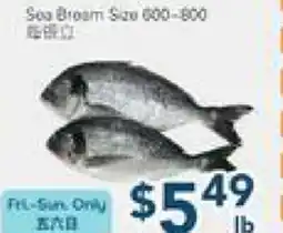 Oceans Fresh Food Market Sea Bream Size offer