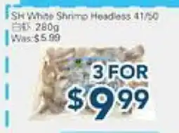 Oceans Fresh Food Market SH White Shrimp Headless 41/50 offer