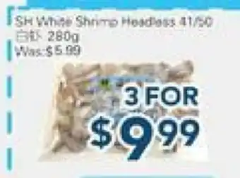 Oceans Fresh Food Market SH White Shrimp Headless 41/50 offer
