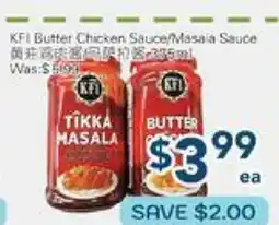 Oceans Fresh Food Market KFI Butter Chicken Sauce Masala Sauce offer