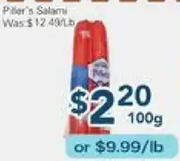 Oceans Fresh Food Market Piller's Salami offer