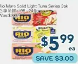 Oceans Fresh Food Market Rio Mare Sold Light Tuna Series offer