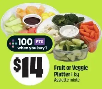 FreshCo Fruit or veggie platter offer
