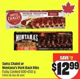 FreshCo Swiss chalet or montana's pork back ribs offer