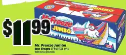 FreshCo Mr. Freeze jumbo ice pops offer