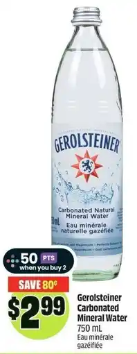FreshCo Gerolsteiner carbonated mineral water offer