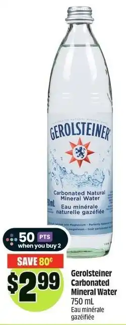 FreshCo Gerolsteiner carbonated mineral water offer