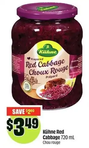 FreshCo Kühne red cabbage offer