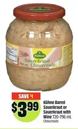 FreshCo Kühne barrel sauerkraut or sauerkraut with wine offer