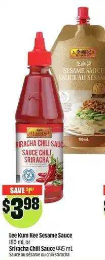 FreshCo Lee kum kee sesame sauce or sriracha chili sauce offer