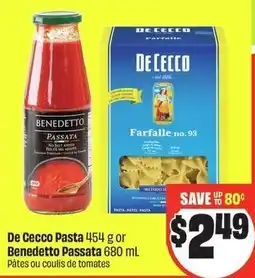 FreshCo De cecco pasta or benedetto passata offer
