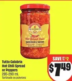 FreshCo Tutto calabria hot chili spread or peppers offer