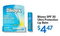 Walmart Blistex SPF 30 ultra protection lip balm offer