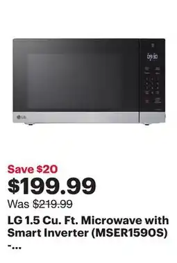 Best Buy LG 1.5 Cu. Ft. Microwave with Smart Inverter (MSER1590S) - Stainless Steel offer