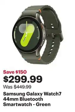 Best Buy Samsung Galaxy Watch7 44mm Bluetooth Smartwatch - Green offer