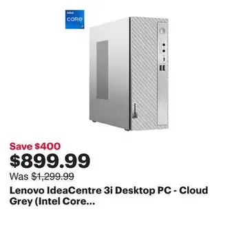 Best Buy Lenovo IdeaCentre 3i Desktop PC - Cloud Grey (Intel Core i7-14700/16GB RAM/1TB SSD/Windows 11) offer