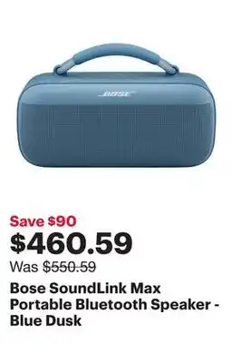 Best Buy Bose SoundLink Max Portable Bluetooth Speaker - Blue Dusk offer