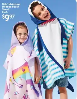 Walmart Kids' mainstays hooded beach towel offer