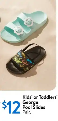 Walmart Kids' or toddlers' george pool slides offer
