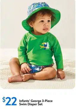 Walmart George infants 3-piece swim diaper set offer