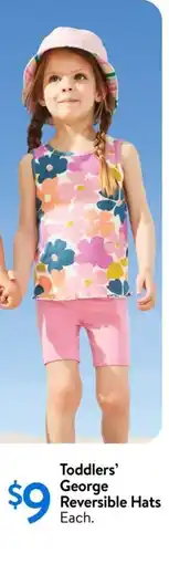 Walmart George toddlers reversible hats offer
